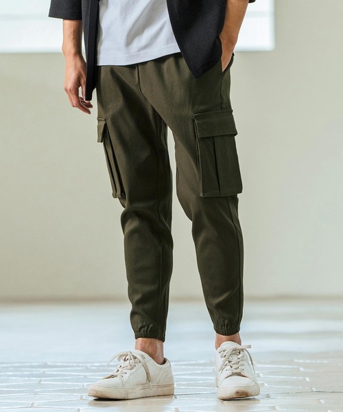 Magine(マージン)の「mp13240- Super Stretch Twill Cargo Design Tapered Pants カーゴパンツ(カーゴパンツ・メンズ・チャコール/ブラック/オリーブ・44/46/48)」の4枚目の写真