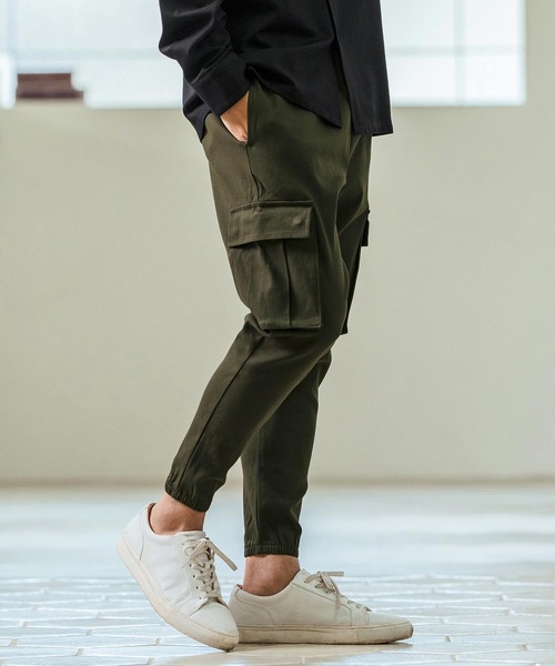 Magine(マージン)の「mp13240- Super Stretch Twill Cargo Design Tapered Pants カーゴパンツ(カーゴパンツ・メンズ・チャコール/ブラック/オリーブ・44/46/48)」の5枚目の写真