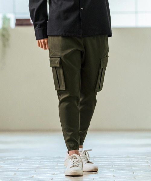 Magine(マージン)の「mp13240- Super Stretch Twill Cargo Design Tapered Pants カーゴパンツ(カーゴパンツ・メンズ・チャコール/ブラック/オリーブ・44/46/48)」の6枚目の写真