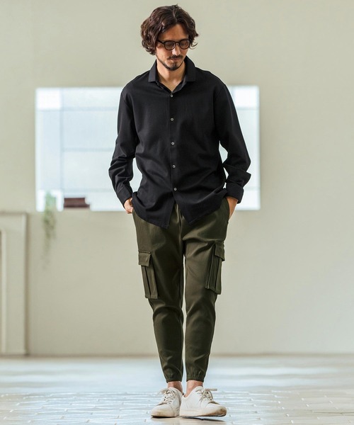 Magine(マージン)の「mp13240- Super Stretch Twill Cargo Design Tapered Pants カーゴパンツ(カーゴパンツ・メンズ・チャコール/ブラック/オリーブ・44/46/48)」の9枚目の写真