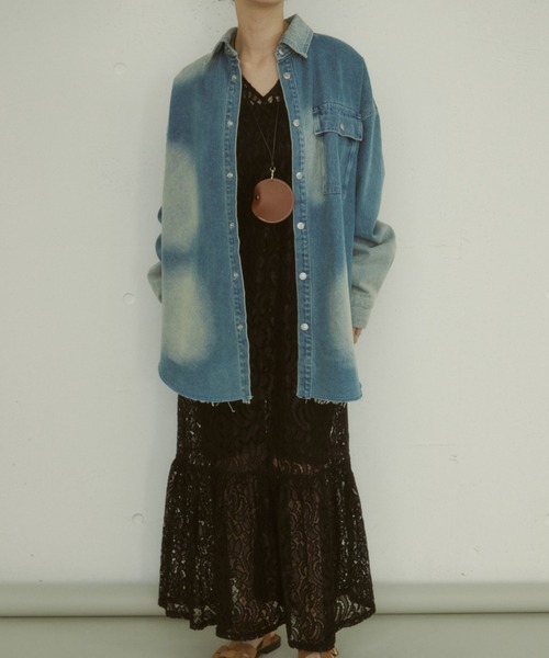 MIRROR STOKE（ミラーストーク）の「【ZOZO限定】TIERED LACE ONEPIECE/ティアードレースワンピース（ワンピース・レディース・ブラック/オフホワイト・MEDIUM）」の16枚目の写真