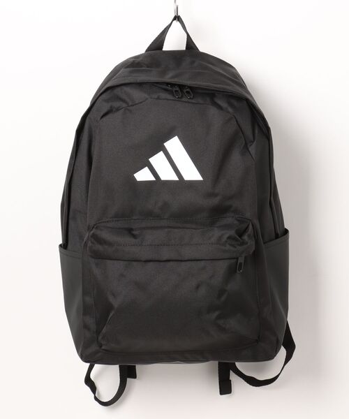 adidas(アディダス)の「《adidas》クラシック 3BARS バックパック(バックパック/リュック・メンズ・ブラック×ホワイト/ダークブルー/ベージュ系その他/ブラック×ゴールド・フリー)」の2枚目の写真