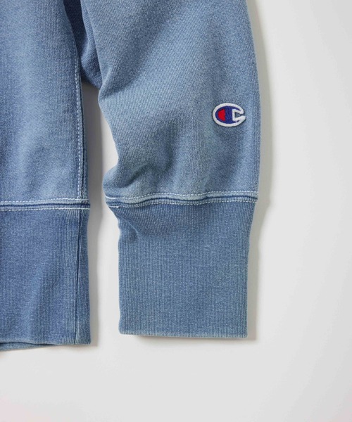 Champion(チャンピオン)の「【Champion/チャンピオン】直営限定コレクション メンズ フーデッドスウェットシャツ(パーカー・メンズ・ブルー系その他/ブルー系その他2・SMALL/MEDIUM/LARGE/X-LARGE)」の4枚目の写真