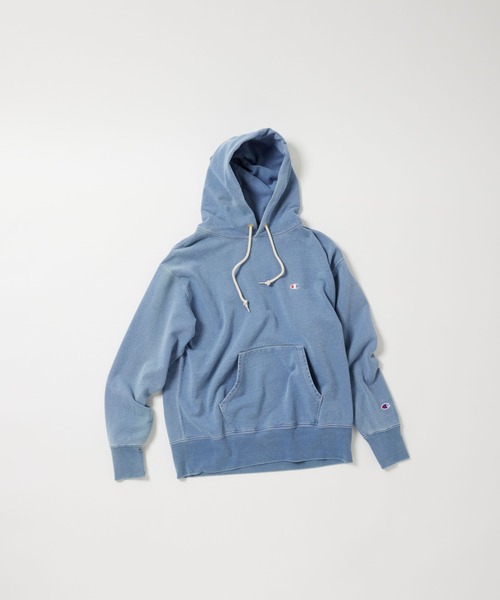 Champion(チャンピオン)の「【Champion/チャンピオン】直営限定コレクション メンズ フーデッドスウェットシャツ(パーカー・メンズ・ブルー系その他/ブルー系その他2・SMALL/MEDIUM/LARGE/X-LARGE)」の7枚目の写真