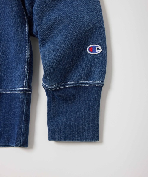 Champion(チャンピオン)の「【Champion/チャンピオン】直営限定コレクション メンズ フーデッドスウェットシャツ(パーカー・メンズ・ブルー系その他/ブルー系その他2・SMALL/MEDIUM/LARGE/X-LARGE)」の8枚目の写真