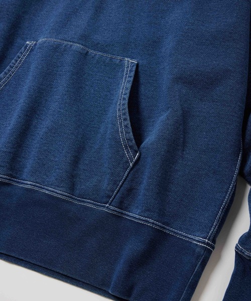 Champion(チャンピオン)の「【Champion/チャンピオン】直営限定コレクション メンズ フーデッドスウェットシャツ(パーカー・メンズ・ブルー系その他/ブルー系その他2・SMALL/MEDIUM/LARGE/X-LARGE)」の9枚目の写真