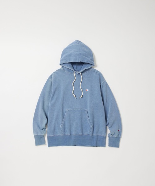 Champion(チャンピオン)の「【Champion/チャンピオン】直営限定コレクション メンズ フーデッドスウェットシャツ(パーカー・メンズ・ブルー系その他/ブルー系その他2・SMALL/MEDIUM/LARGE/X-LARGE)」の19枚目の写真