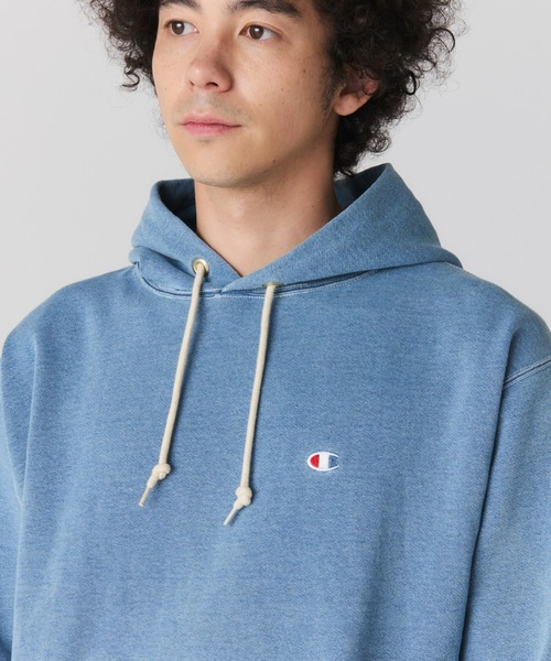 Champion(チャンピオン)の「【Champion/チャンピオン】直営限定コレクション メンズ フーデッドスウェットシャツ(パーカー・メンズ・ブルー系その他/ブルー系その他2・SMALL/MEDIUM/LARGE/X-LARGE)」の13枚目の写真
