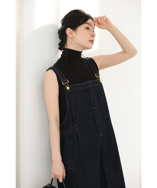 cawaii（カワイイ）の「もっちり伸びるハイネックカットソートップス（Tシャツ/カットソー・レディース・カーキ/ブラック・FREE）」の5枚目の写真