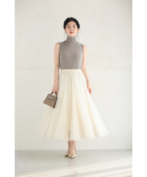 cawaii（カワイイ）の「もっちり伸びるハイネックカットソートップス（Tシャツ/カットソー・レディース・カーキ/ブラック・FREE）」の10枚目の写真