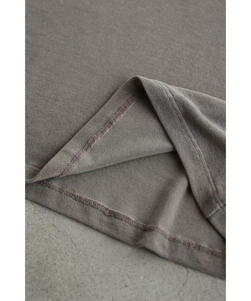 cawaii（カワイイ）の「もっちり伸びるハイネックカットソートップス（Tシャツ/カットソー・レディース・カーキ/ブラック・FREE）」の19枚目の写真