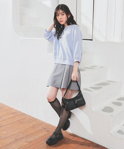 Honeys(ハニーズ)の「厚底ダブルベルトシューズ(その他シューズ・レディース・シルバー/ブラック・S/M/LL/L)」の4枚目の写真