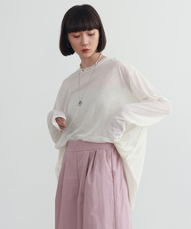 PURE BRIGHT | シアー杢天竺オーバープルオーバー(Tシャツ/カットソー)