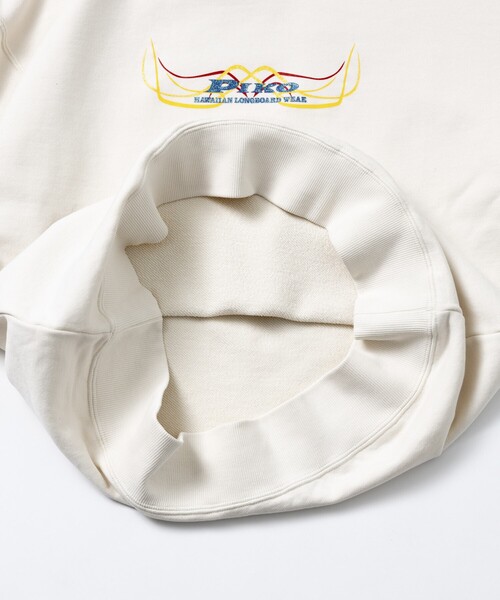 FREAK'S STORE(フリークスストア)の「PIKO/ピコ 別注 プリントロゴ クルーネックスウェット(スウェット・メンズ・ブラック/オレンジ/オフホワイト・X-LARGE/LARGE/MEDIUM)」の8枚目の写真