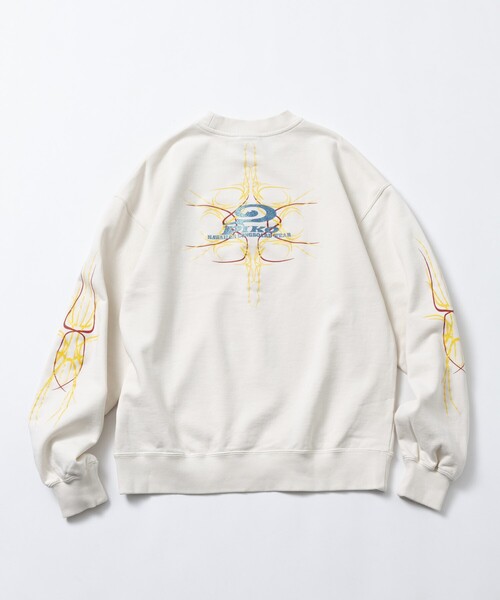 FREAK'S STORE(フリークスストア)の「PIKO/ピコ 別注 プリントロゴ クルーネックスウェット(スウェット・メンズ・ブラック/オレンジ/オフホワイト・X-LARGE/LARGE/MEDIUM)」の9枚目の写真