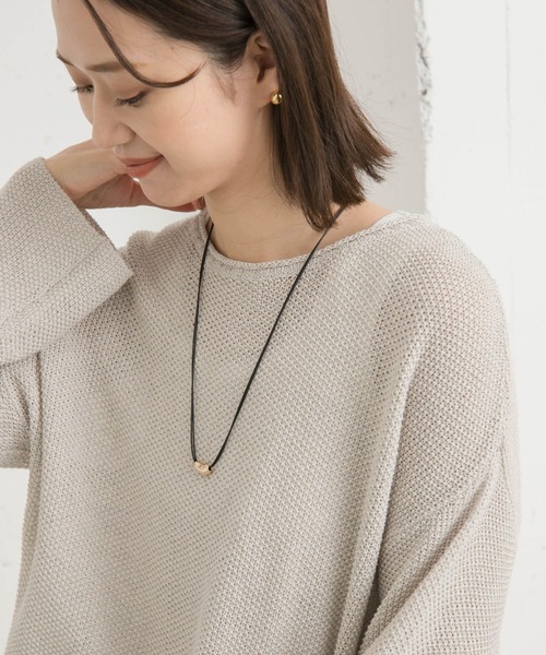 URBAN RESEARCH DOORS(アーバンリサーチドアーズ)の「メタルトップコードネックレス(ネックレス・レディース・ゴールド/シルバー・ONE)」の3枚目の写真