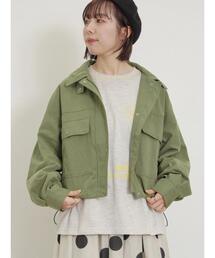 Samansa Mos2 | ツイルショートブルゾン(ブルゾン)