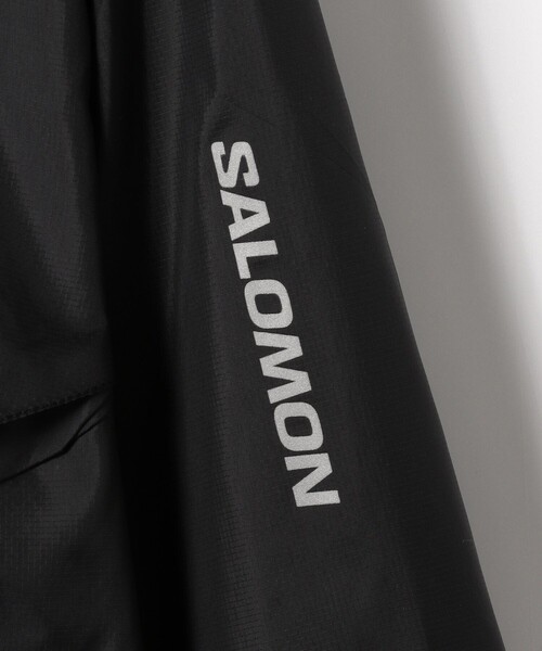 SALOMON（サロモン）の「SALOMON/サロモン BONATTI CROSS WIND HOODIE/ボナッティ クロス ウインド パーカー（ブルゾン・メンズ・ブラック/ベージュ・MEDIUM/LARGE/X-LARGE）」の9枚目の写真