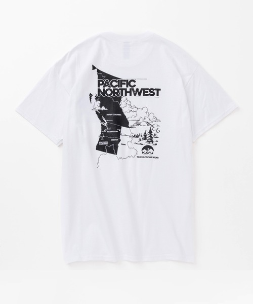 KAVU(カブー)の「KAVU/カブー Pacific NW Tee/パシフィックノースウエストティー(Tシャツ/カットソー・メンズ・ネイビー/マルーン/ホワイト/ナチュラル・MEDIUM/X-LARGE/LARGE)」の5枚目の写真