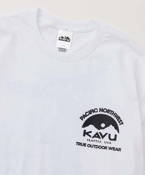 KAVU(カブー)の「KAVU/カブー Pacific NW Tee/パシフィックノースウエストティー(Tシャツ/カットソー・メンズ・ネイビー/マルーン/ホワイト/ナチュラル・MEDIUM/X-LARGE/LARGE)」の7枚目の写真