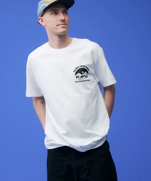 KAVU(カブー)の「KAVU/カブー Pacific NW Tee/パシフィックノースウエストティー(Tシャツ/カットソー・メンズ・ネイビー/マルーン/ホワイト/ナチュラル・MEDIUM/X-LARGE/LARGE)」の9枚目の写真