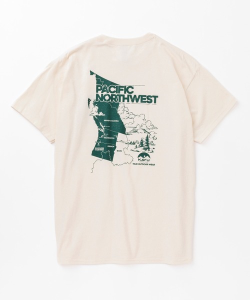 KAVU(カブー)の「KAVU/カブー Pacific NW Tee/パシフィックノースウエストティー(Tシャツ/カットソー・メンズ・ネイビー/マルーン/ホワイト/ナチュラル・MEDIUM/X-LARGE/LARGE)」の10枚目の写真