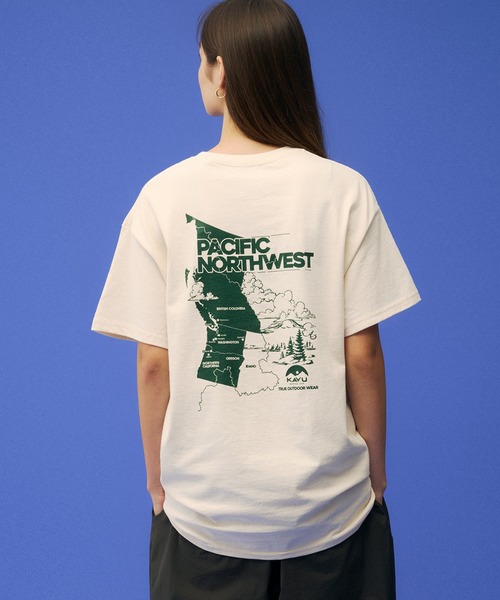 KAVU(カブー)の「KAVU/カブー Pacific NW Tee/パシフィックノースウエストティー(Tシャツ/カットソー・メンズ・ネイビー/マルーン/ホワイト/ナチュラル・MEDIUM/X-LARGE/LARGE)」の14枚目の写真