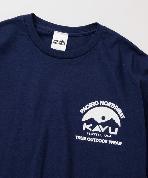 KAVU(カブー)の「KAVU/カブー Pacific NW Tee/パシフィックノースウエストティー(Tシャツ/カットソー・メンズ・ネイビー/マルーン/ホワイト/ナチュラル・MEDIUM/X-LARGE/LARGE)」の16枚目の写真