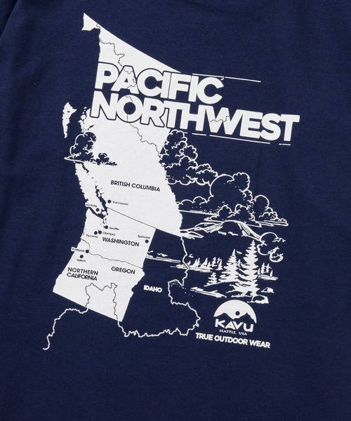 KAVU(カブー)の「KAVU/カブー Pacific NW Tee/パシフィックノースウエストティー(Tシャツ/カットソー・メンズ・ネイビー/マルーン/ホワイト/ナチュラル・MEDIUM/X-LARGE/LARGE)」の17枚目の写真