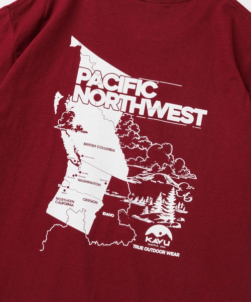 KAVU(カブー)の「KAVU/カブー Pacific NW Tee/パシフィックノースウエストティー(Tシャツ/カットソー・メンズ・ネイビー/マルーン/ホワイト/ナチュラル・MEDIUM/X-LARGE/LARGE)」の21枚目の写真