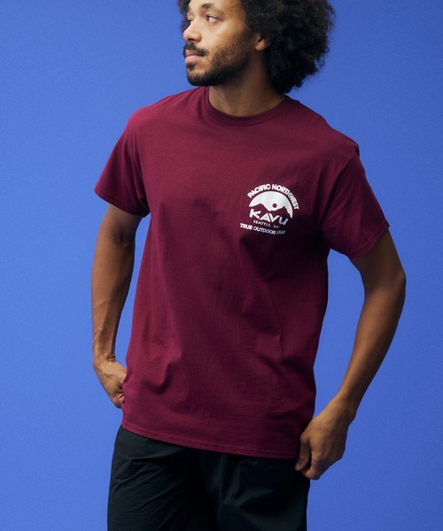 KAVU(カブー)の「KAVU/カブー Pacific NW Tee/パシフィックノースウエストティー(Tシャツ/カットソー・メンズ・ネイビー/マルーン/ホワイト/ナチュラル・MEDIUM/X-LARGE/LARGE)」の22枚目の写真