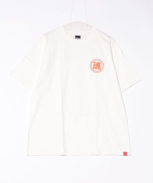 CONVEX（コンベックス）の「魂ﾍﾞｯｸｽ/WIDE-T (大人)（Tシャツ/カットソー・メンズ・杢グレー/ブラック/オフホワイト・LARGE/MEDIUM）」の2枚目の写真