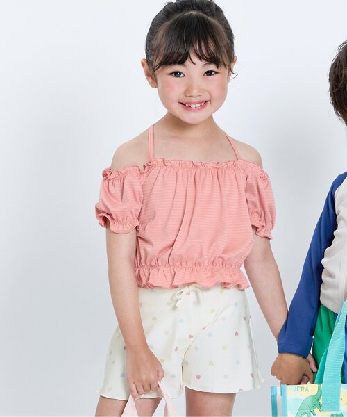 セール】【ジュニア対応】お洋服みたいなセパレート水着_UVカット