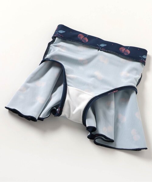 Ampersand（アンパサンド）の「【ジュニア対応】お洋服みたいなセパレート水着_UVカット（水着・キッズ・サックスブルー/ミント/ピンク・80/90/100/110/120/130/140）」の10枚目の写真