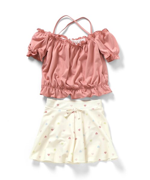 Ampersand（アンパサンド）の「【ジュニア対応】お洋服みたいなセパレート水着_UVカット（水着・キッズ・サックスブルー/ミント/ピンク・80/90/100/110/120/130/140）」の13枚目の写真