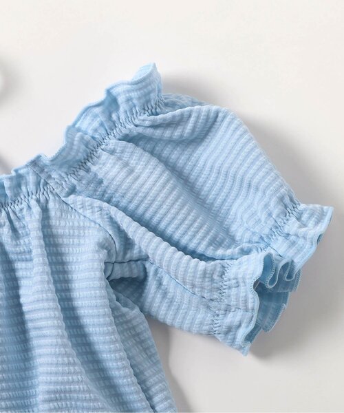 Ampersand（アンパサンド）の「【ジュニア対応】お洋服みたいなセパレート水着_UVカット（水着・キッズ・サックスブルー/ミント/ピンク・80/90/100/110/120/130/140）」の19枚目の写真