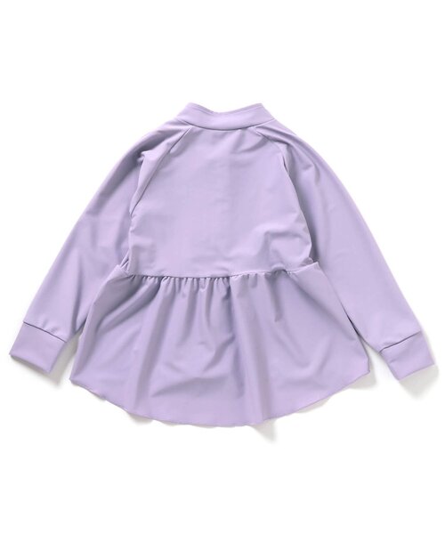 BREEZE（ブリーズ）の「【UVカット/ジュニア対応】フリルラッシュガード（ラッシュガード・キッズ・アイボリー/ラベンダー・80/90/100/110/120/130/140）」の12枚目の写真