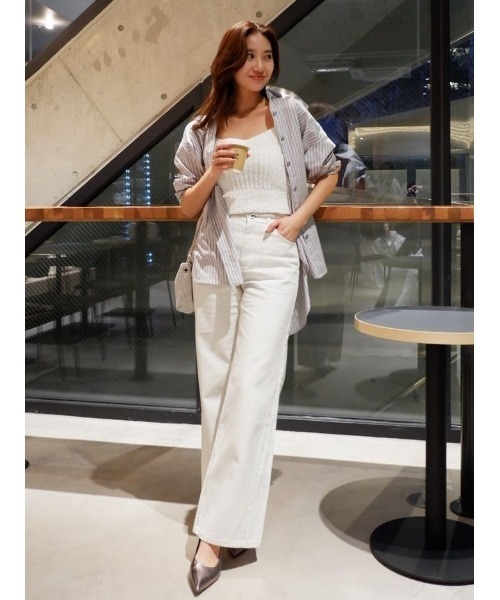 rienda(リエンダ)の「2WAYベルトセットシャツトップス 春服(シャツ/ブラウス・レディース・ピンク系その他/グレー系その他/ブルー・FREE)」の4枚目の写真