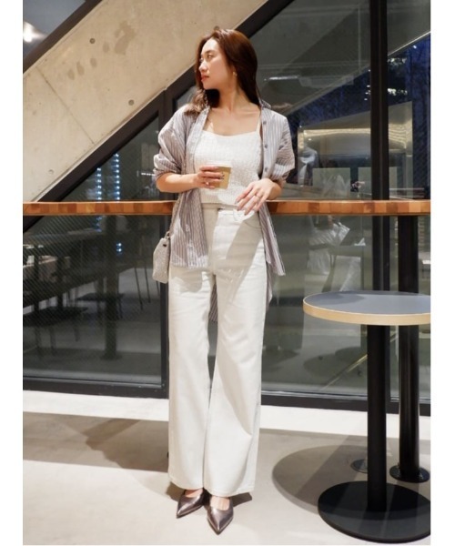 rienda(リエンダ)の「2WAYベルトセットシャツトップス 春服(シャツ/ブラウス・レディース・ピンク系その他/グレー系その他/ブルー・FREE)」の5枚目の写真
