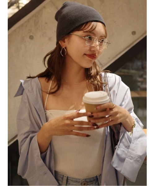 rienda(リエンダ)の「2WAYベルトセットシャツトップス 春服(シャツ/ブラウス・レディース・ピンク系その他/グレー系その他/ブルー・FREE)」の11枚目の写真