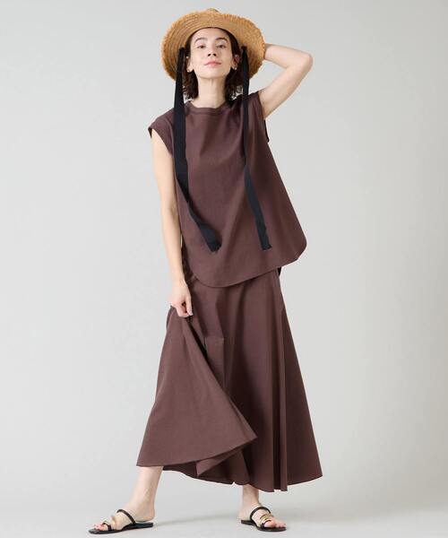 Liesse（リエス）の「フレアスカート【セットアップ対応可能】（スカート・レディース・ブラウン/スミクロ・FREE）」の4枚目の写真