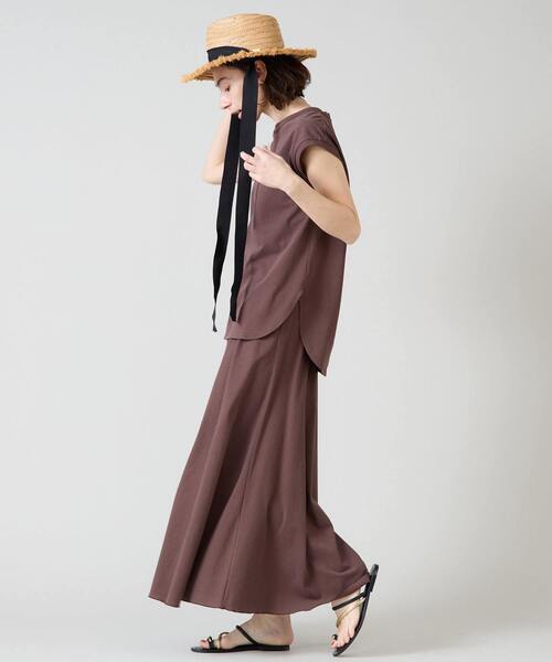 Liesse（リエス）の「フレアスカート【セットアップ対応可能】（スカート・レディース・ブラウン/スミクロ・FREE）」の6枚目の写真