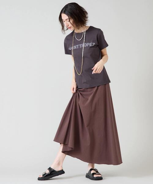 Liesse（リエス）の「フレアスカート【セットアップ対応可能】（スカート・レディース・ブラウン/スミクロ・FREE）」の10枚目の写真