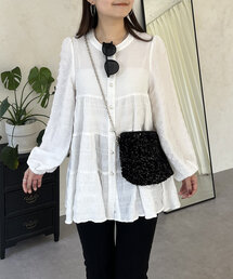 prose verse | パールボタンシャーリングティアードブラウス(シャツ/ブラウス)