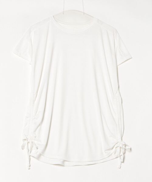 TIGORA（ティゴラ）の「ティゴラ TIGORA フィットネス サイドシャーリングTシャツ（Tシャツ/カットソー・レディース・ペールイエロー/エメラルド/ライラック/ライトベージュ/ブラック/ホワイト・S/M/L/XL）」の2枚目の写真