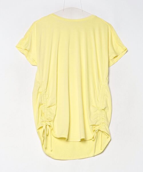 TIGORA（ティゴラ）の「ティゴラ TIGORA フィットネス サイドシャーリングTシャツ（Tシャツ/カットソー・レディース・ペールイエロー/エメラルド/ライラック/ライトベージュ/ブラック/ホワイト・S/M/L/XL）」の6枚目の写真