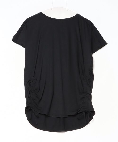 TIGORA（ティゴラ）の「ティゴラ TIGORA フィットネス サイドシャーリングTシャツ（Tシャツ/カットソー・レディース・ペールイエロー/エメラルド/ライラック/ライトベージュ/ブラック/ホワイト・S/M/L/XL）」の3枚目の写真