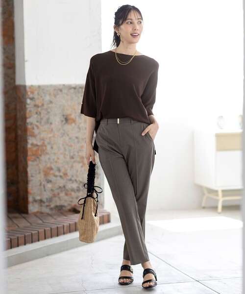 ANY SIS(エニィスィス)の「ビューティクールボートネック プルオーバー(ニット/セーター・レディース・ホワイト系/レッド系/ネイビー系/スカイブルー系/ライトイエロー系/ライトグレー系2/ベージュ系2/ブルー系/ダークブラウン系/ダークグリーン系・2)」の16枚目の写真