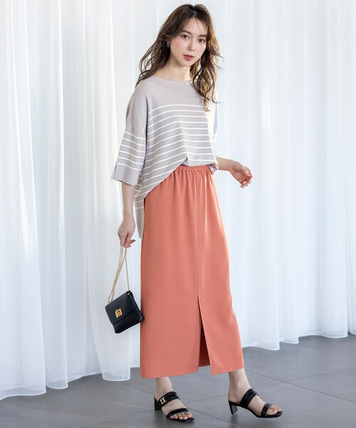 ANY SIS(エニィスィス)の「ビューティクールボートネック プルオーバー(ニット/セーター・レディース・ホワイト系/レッド系/ネイビー系/スカイブルー系/ライトイエロー系/ライトグレー系2/ベージュ系2/ブルー系/ダークブラウン系/ダークグリーン系・2)」の18枚目の写真