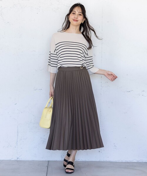 ANY SIS(エニィスィス)の「ビューティクールボートネック プルオーバー(ニット/セーター・レディース・ホワイト系/レッド系/ネイビー系/スカイブルー系/ライトイエロー系/ライトグレー系2/ベージュ系2/ブルー系/ダークブラウン系/ダークグリーン系・2)」の20枚目の写真